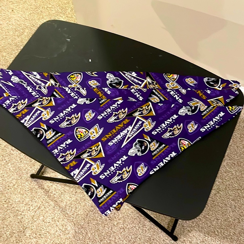 Custom made Baltimore Raven Bandana
